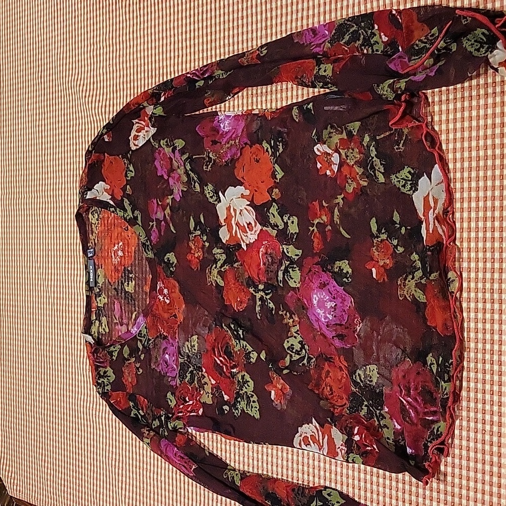 Sheer Floral Shirt